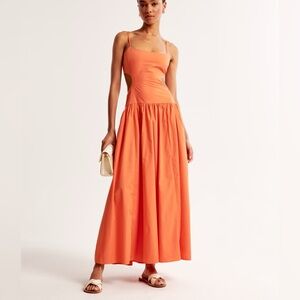 Abercrombie Drop-waist cut out maxi dress